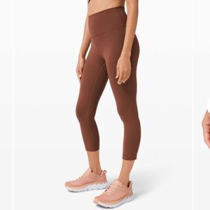 🍋Lululemon Wunder Train High-Rise Crop 21" Ancient Copper